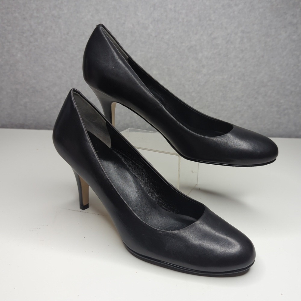 New Cole Haan Black Leather Pumps 7 Heels‎ Classic Business Career Shoes